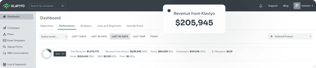 Klaviyo Aeroski 90 days